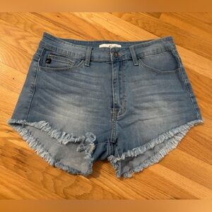 KanCan Women’s Denim Cutoff Frayed Shirts Size 11/29